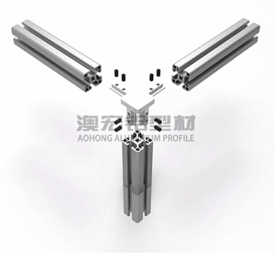 鋁型材配件 使用在正方形型材，30鋁型材或40鋁型材框架中，兩根橫向型材減去30、40mm，立柱減去一定的厚度距離，搭配頂絲擰緊固定。<br />
	<p>
		&nbsp; &nbsp; &nbsp; &nbsp; 澳宏鋁業是鋁型材廠家，專注鋁型材定制，其鋁型材型號和鋁型材配件齊全，想了解更多鋁型材連接方式，歡迎電詢：13381909160。
	</p>
	<p>
		<br />
	</p>
	<p>
		<br />
	</p>
	<p>
		<br />
	</p>
<div style=